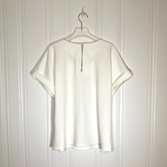 Melloday Zip Back Cuff Sleeve Top in Small - Picture 2 of 3